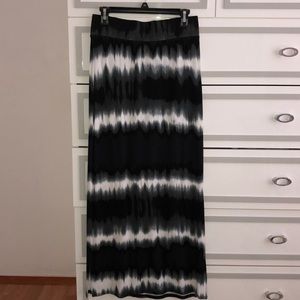 Tie dye maxi skirt